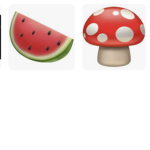 Watermelon and mushrooms