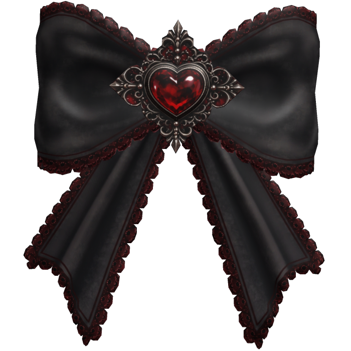 Goth Vampire Hair Bow