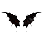 Crimson Vampire Dragon Wings