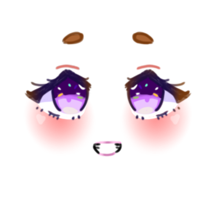 Anime Face| Smiling Girl Roblox decal