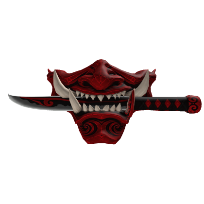 Crimson Fang Oni Mask