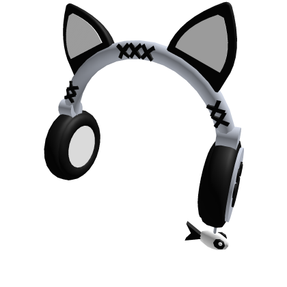 Black&White Cat Headphones