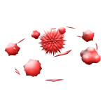 Red Halo of Geometric Shape-Things