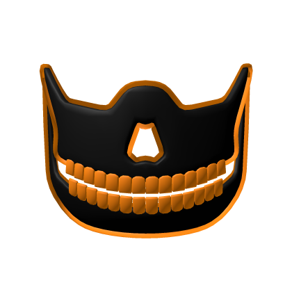 Orange Squeleton Mask