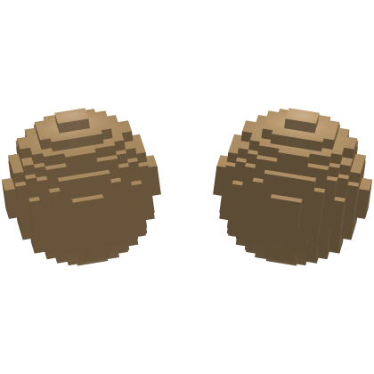 pixel hair add on space buns blonde Roblox item