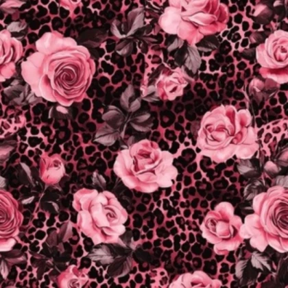 Leopard Print & Roses 2