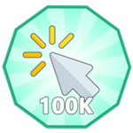 100,000 Button Clicks!