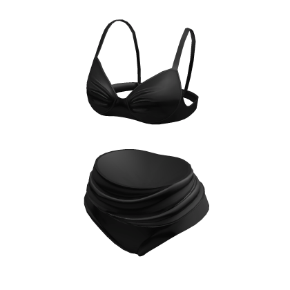 black swimsuit summer bikini