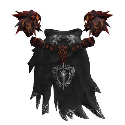 Royal Knight Cape Lava Wolf Heads Roblox item