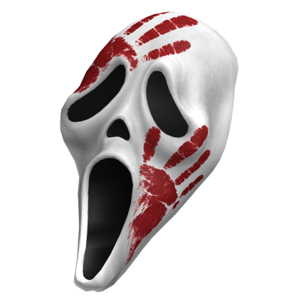Screaming Ghostface Mask Paint (Left Side)
