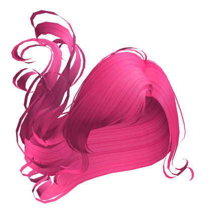 floating magical angel hair in hot pink