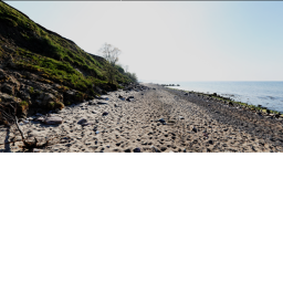 the beach