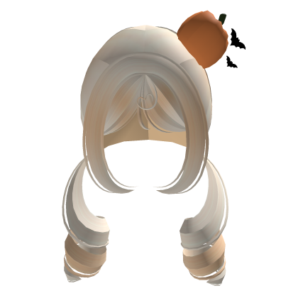 Cute Low Pigtails w/ Pumpkin [BLOND] Roblox item