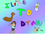 I watch anime and i like to draw
