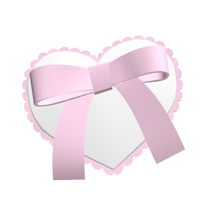 Kawaii ribbon pink hair clips ♡