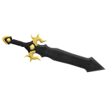 Golden Obsidian Sword