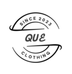 official QUE clothing brand