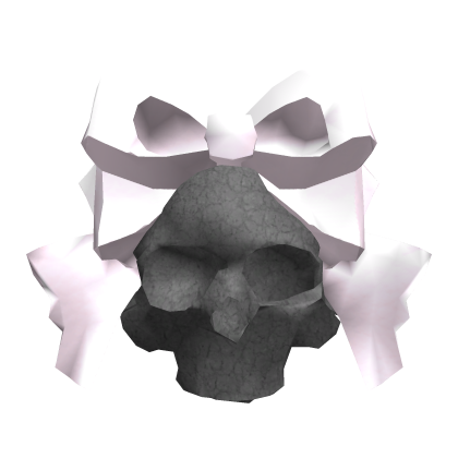 Goth skull backpack with cute pink bow ♱  Roblox item