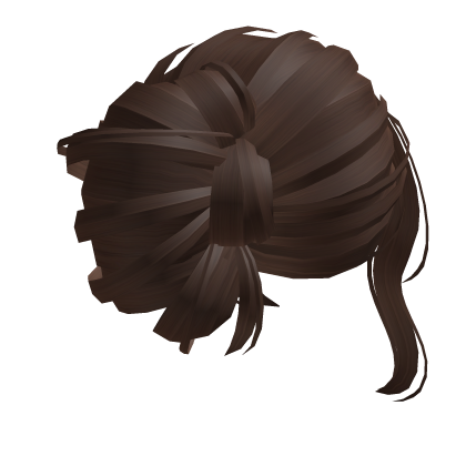 Wispy Messy Hair Buns in Brown