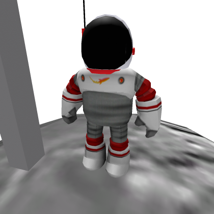 Space Man On Moon (With Flag)