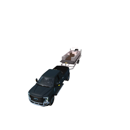 \boat trailer with truck