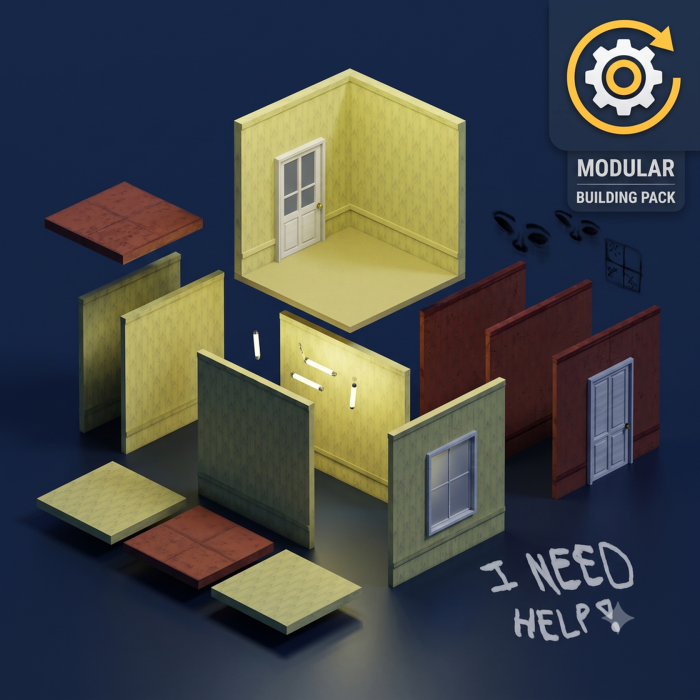 Backrooms Pack - Level 0 - ~60 assets preview 1