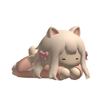 Cute Anime Cat Girl Hair Blonde Roblox item