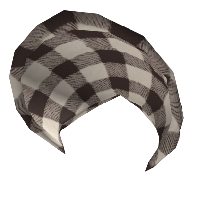 Charcoal Black Hair Bandana Roblox item