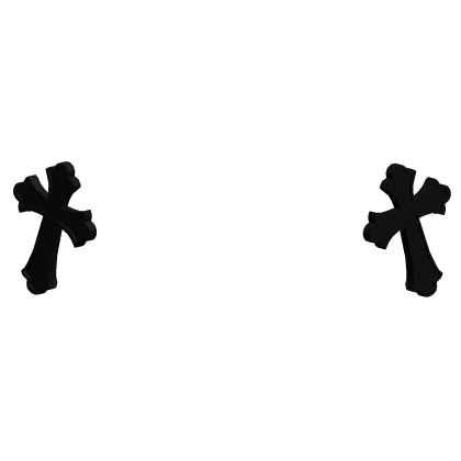 Black Cross Hair Clips  Roblox item