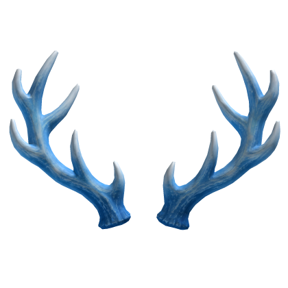 Icy Blue Frosted Antlers