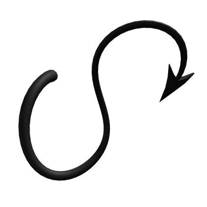 Black Long Demon Tail S