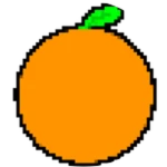 Pixelated Orange