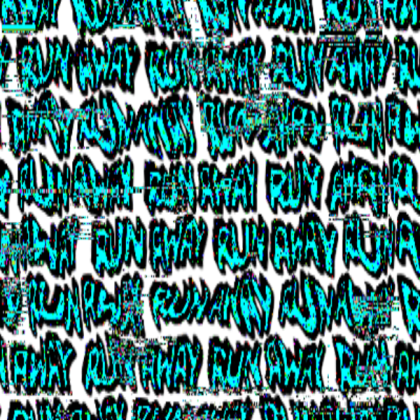DOORS Halt Run Away Message Text Roblox decal