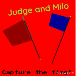 Judge and Milo capture the flag