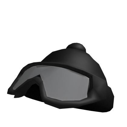 Black Tactical Beanie W/ Goggles