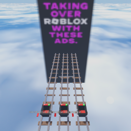 Cart ride into take over roblox with this ad
