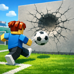 Kick wall with soccer