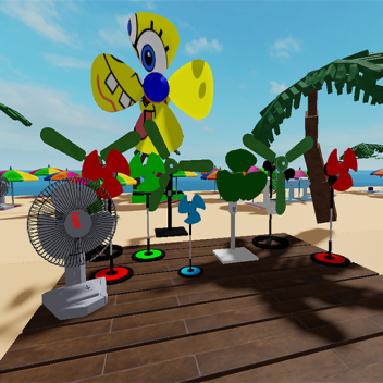 Playa y Ventiladores