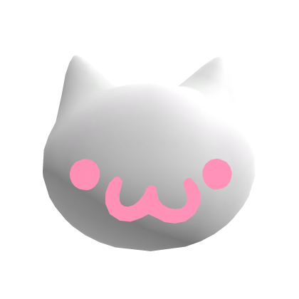 Roblox Item Pink Smug ASCII Cat Head