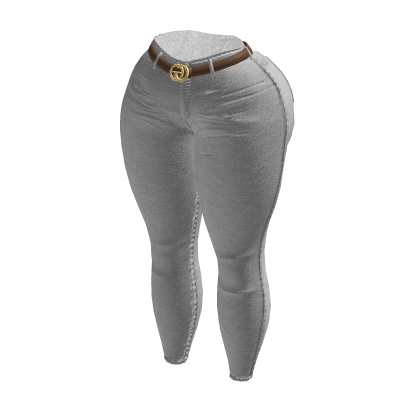 Baddie Jeans with Belt Roblox catalog item