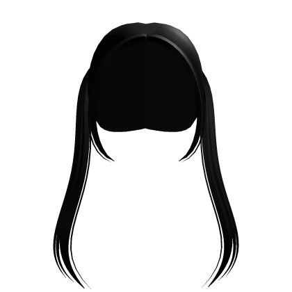 Straight Long Black Pigtails  Roblox item