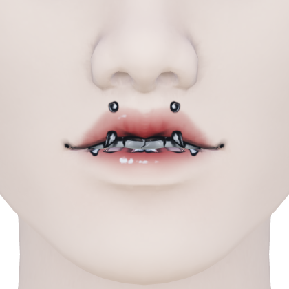 Anime Pierced Lip Bite