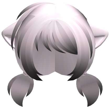 ombre pink kawaii moe chibi neko pigtails