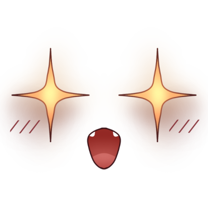 **anime wow effect | Face Roblox decal