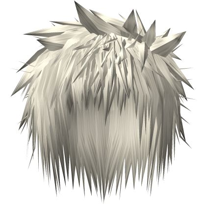 Snow White Spiky Emo Punk Messy Anime Boy Hair Roblox item