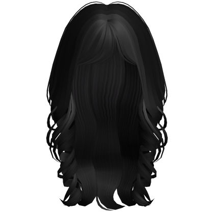 Soft Coquette Long Wavy Hair (Black)