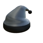 Santa Hat (Black & Silver)