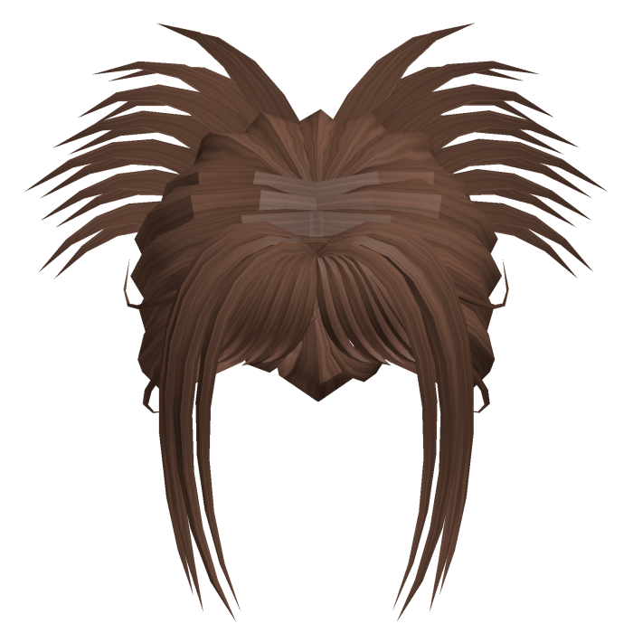 spiky brown Y2K hair