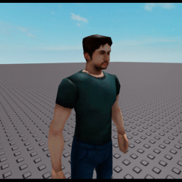 Roblox baseplate But you're this guy