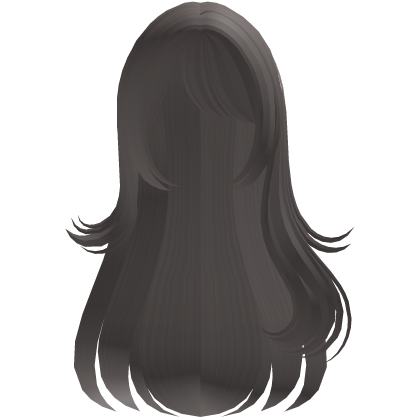 ꒰┊ash brown shy long adorable wavy hime hair  Roblox item
